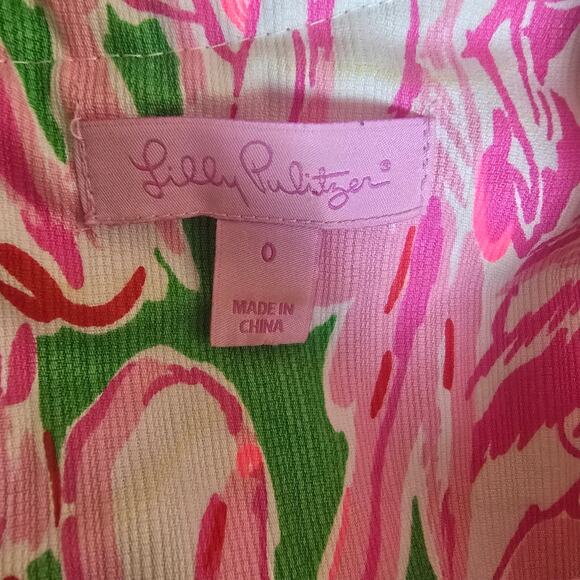 Lilly Pulitzer Rosie Shift Dress Lined Hot Pink Size 0 Barbiecore NWOT - Picture 11 of 12